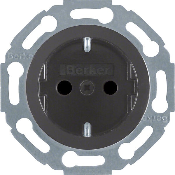 Hager/Berk Steckdose sw/gl 1-fach 475501